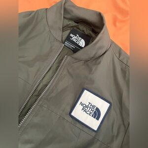 The North Face Khaki bomber Jacket